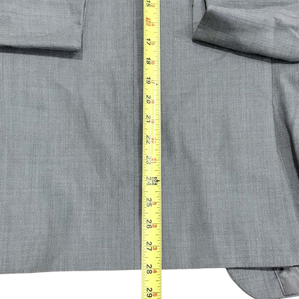 Calvin Klein Macy's Men's Gray Textured Two-Button Suit Jacket Blazer Sz 42 - Picture 8 of 8